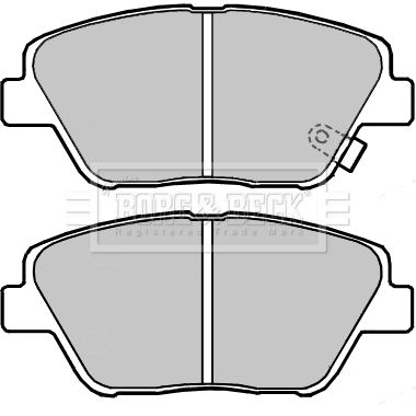 BORG & BECK Комплект тормозных колодок, дисковый тормоз BBP2391